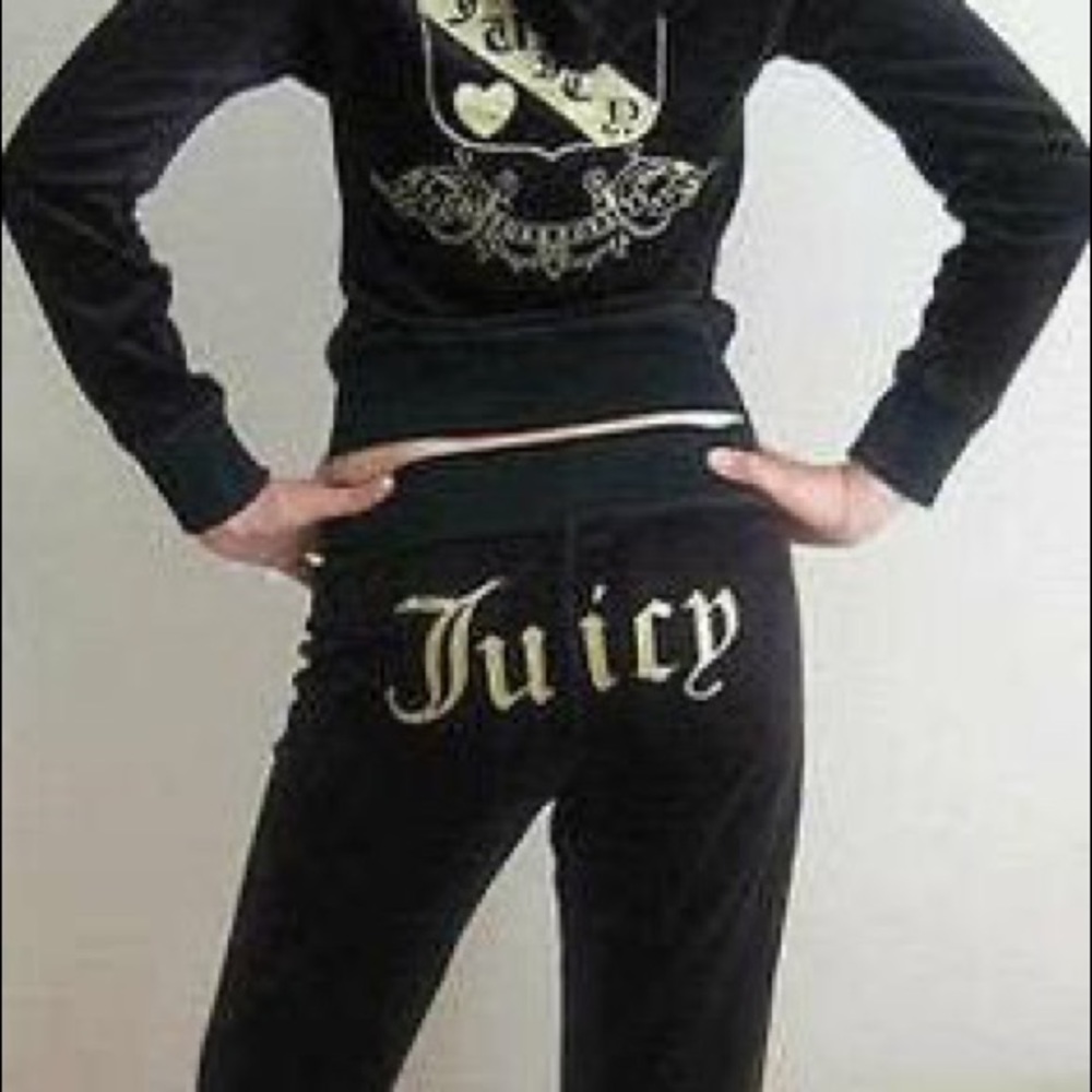 ISO!! Juicy Couture velour track pants w back logo